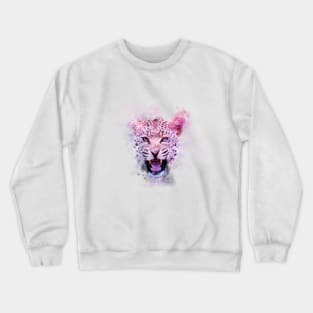 Leopard watercolor Crewneck Sweatshirt